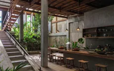 Độc đáo ngôi nhà sàn mộc mạc và an yên
