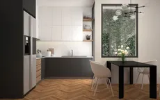 Cách bố trí nội thất trắng, đen cho căn hộ nhỏ