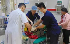 Người đàn ông vỡ xương do máy cắt cỏ