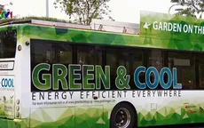 Khu vườn xanh trên nóc xe bus