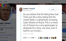 Tổng thống Mỹ chỉ trích tờ New York Times đăng thông tin thiếu cẩn trọng