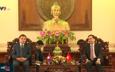 Đồng chí Trần Thanh Mẫn tiếp và làm việc với Chủ tịch Ủy ban Mặt trận Lào
