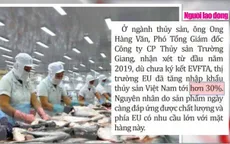 Thông qua EVFTA: Mở cánh cửa lớn sang châu Âu