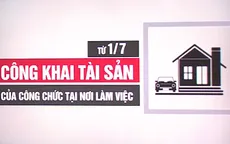 Công khai tài sản của công chức tại nơi làm việc từ ngày 1/7