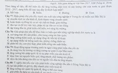 Đáp án môn Giáo dục công dân trong tổ hợp Khoa học xã hội THPT Quốc gia 2019