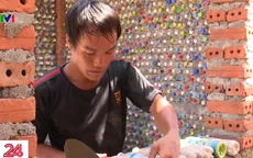 Ngôi nhà từ vỏ chai nhựa trên đảo Bé, Lý Sơn