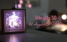 Đèn giấy 3D kể chuyện Hà Nội
