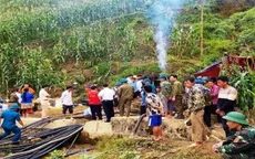Chưa tìm thấy nạn nhân bị mắc kẹt trong hang đá tại Lào Cai