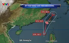 Xuất hiện áp thấp nhiệt đới trên Biển Đông, khả năng mạnh thành bão
