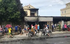 Nghệ An: Cháy cửa hàng bán đồ tiêu dùng và ngôi nhà 2 tầng