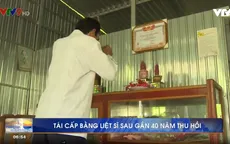 Tái cấp bằng liệt sĩ sau gần 40 năm thu hồi
