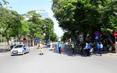 Phân luồng, ứng trực để hạn chế ùn tắc giao thông khi thi công ga ngầm Nhổn - Ga Hà Nội