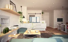 Căn hộ dưới 100m2 có 2 phòng ngủ tuyệt đẹp