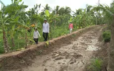 Dân khổ vì đường thi công nửa vời tại Vĩnh Long