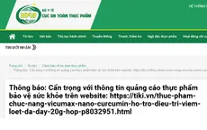 Sản phẩm Vi - Cumax Nano Curcumin có dấu hiệu lừa dối người tiêu dùng
