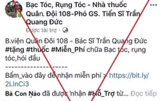 Mạo danh bệnh viện bán thuốc điều trị bạc tóc, rụng tóc