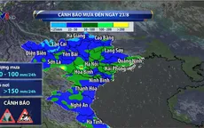 Cảnh báo đợt mưa lớn ở Bắc Bộ, Bắc Trung Bộ