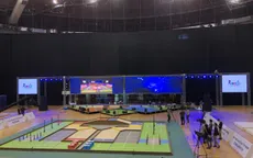 Sôi động không khí buổi thử sân tại ABU Robocon 2019