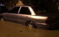 Nhiều tuyến phố tại thành phố Điện Biên Phủ ngập sâu trong nước