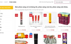 Dễ dàng mua bán pháo sáng trên mạng Internet