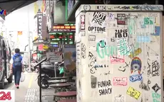 Vấn nạn viết, vẽ bậy trên đường phố trung tâm TP.HCM