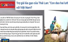 Thái Lan thông qua gói ngân sách 21,5 tỷ Baht đảm bảo giá lúa gạo