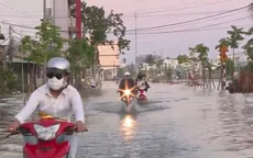Triều cường gây ngập nặng nhiều tuyến đường trung tâm Cần Thơ