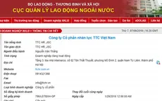Đình chỉ hoạt động của 2 công ty đưa thực tập sinh sang Nhật Bản sai phép
