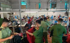 Thu giữ hàng nghìn sản phẩm thời trang sản xuất giả nhãn hiệu The North Face