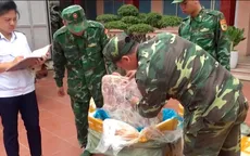 Lạng Sơn: Bắt giữ 450kg nầm lợn đông lạnh nhập lậu