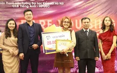 Nữ sinh ĐH Hà Nội giành quán quân cuộc thi hát tiếng Anh