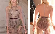 Karlie Kloss khoe thân với váy xuyên thấu