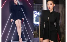 Hoa hậu Kỳ Duyên ăn mặc hớ hênh khoe đôi chân sexy 1m10