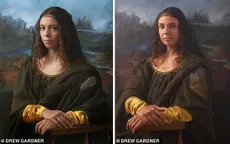 Hậu duệ nàng Mona Lisa tái hiện siêu phẩm hội họa