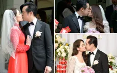 Nhạc sĩ Dương Khắc Linh liên tục hôn vợ Sara Lưu trong lễ vu quy