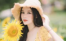 Hot girl ĐH Thương mại gây thương nhớ với bộ ảnh bên hoa hướng dương