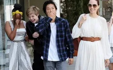 Angelina Jolie đưa ba đứa con đi ăn trưa