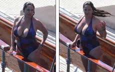 Kelly Brook tự tin khoe vòng một ngoại cỡ