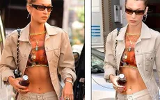 Bella Hadid khoe eo thon gợi cảm