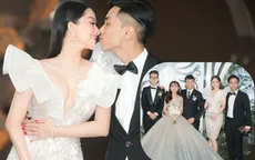 Vợ chồng Khánh Thi tình tứ dự đám cưới con gái đại gia Minh Nhựa