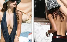 Diện áo tắm "siêu nhỏ", Emily Ratajkowski hút mọi ánh nhìn