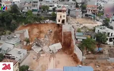 Bờ kè ở Hạ Long sạt lở khiến nhiều gia đình bị ảnh hưởng