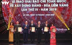 Đài Truyền hình Việt Nam vinh dự nhận giải A giải Búa liềm vàng lần thứ IV năm 2019