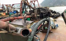 Xử lý 6 tàu hút cát trái phép