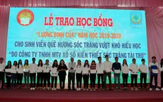 Sóc Trăng: Trao 230 suất học bổng đến sinh viên nghèo nhân dịp Tết