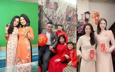 Nữ MC, BTV VTV diện áo dài duyên dáng dịp Tết