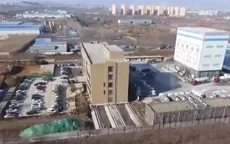 Di chuyển tòa nhà 5 tầng tại Trung Quốc