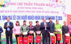 Chủ tịch Ủy ban Trung ương MTTQ Việt Nam tặng quà Tết tại Lạng Sơn