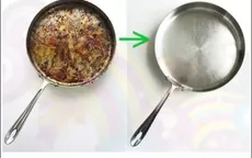 Tuyệt chiêu làm sạch chảo nồi bị cháy chỉ trong 'một nốt nhạc'