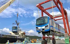Vận chuyển toa tàu Metro số 1 về TP.HCM